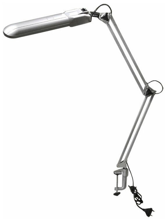 Настольная лампа/для маникюрного стола, высота 70 см, G7, 11 Вт, 220, серебро