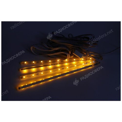 Светодиодный светильник линейный 4*25см желтый 220В