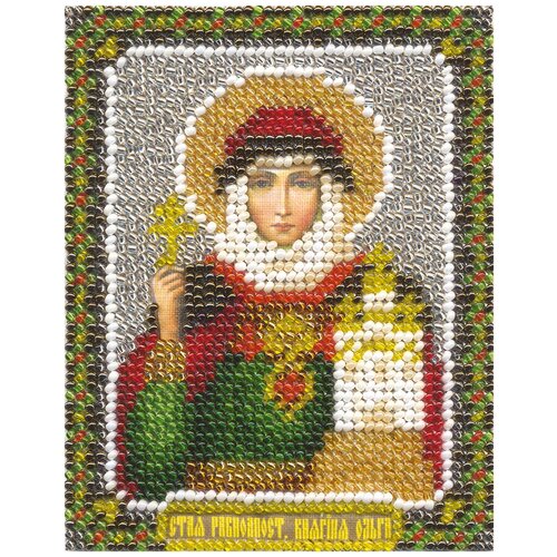 Набор для вышивания PANNA CM-1304 Икона Святой равноапостольной Княгини Ольги 8.5 х 11 см