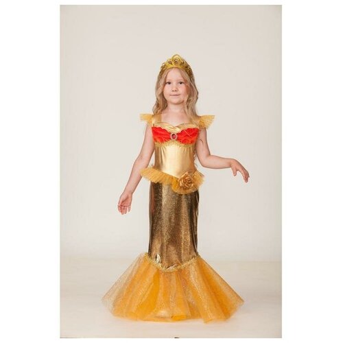 фото Карнавальный костюм «золотая рыбка», платье, р. 30, рост 116 см батик