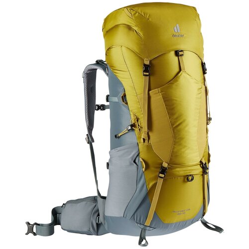 фото Рюкзак туристический deuter aircontact lite 65+10 (цвет: turmeric-teal)