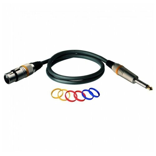 Кабель аудио 1xJack - 1xXLR Rockcable RCL30381 D6 F 1.0 m кабель аудио 1xjack 1xxlr rockcable rcl30386 d6 f 6 0m