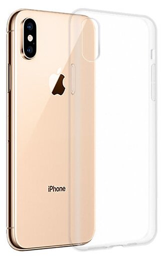 Силиконовый чехол для Apple iPhone XS Max прозрачный 1.0 мм