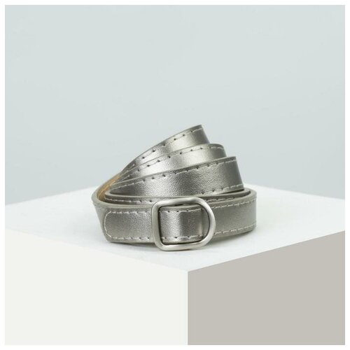 фото Ремень женский, ширина - 1,8 см, пряжка металл, цвет бронзовый mikimarket