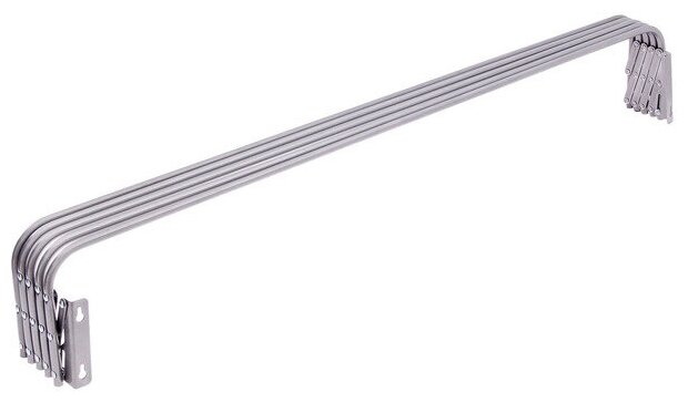 Сушилка для белья настенная, 120 см, цвет серый - фотография № 2