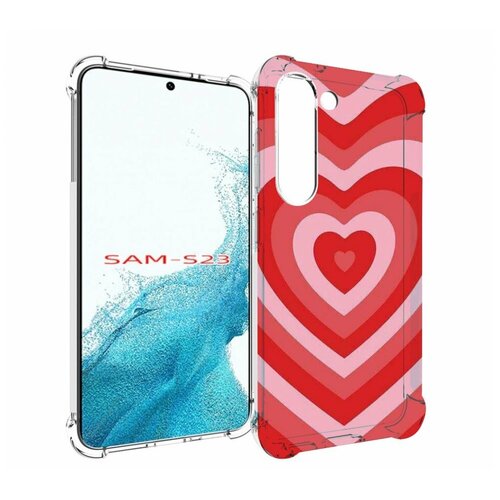 Чехол MyPads завораживающее сердце женский для Samsung Galaxy S23 задняя-панель-накладка-бампер