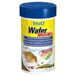 Tetra (корма) Корм для всех донных рыб, подходит для ракообразных, 2 вида чипсов Wafer Mini Mix 189911, 0,052 кг (2 шт) - изображение