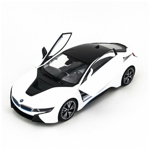 Радиоуправляемая машина Rastar BMW i8 White 1:14 с открывающимися дверями - 71010-W (RAS-71010-W)