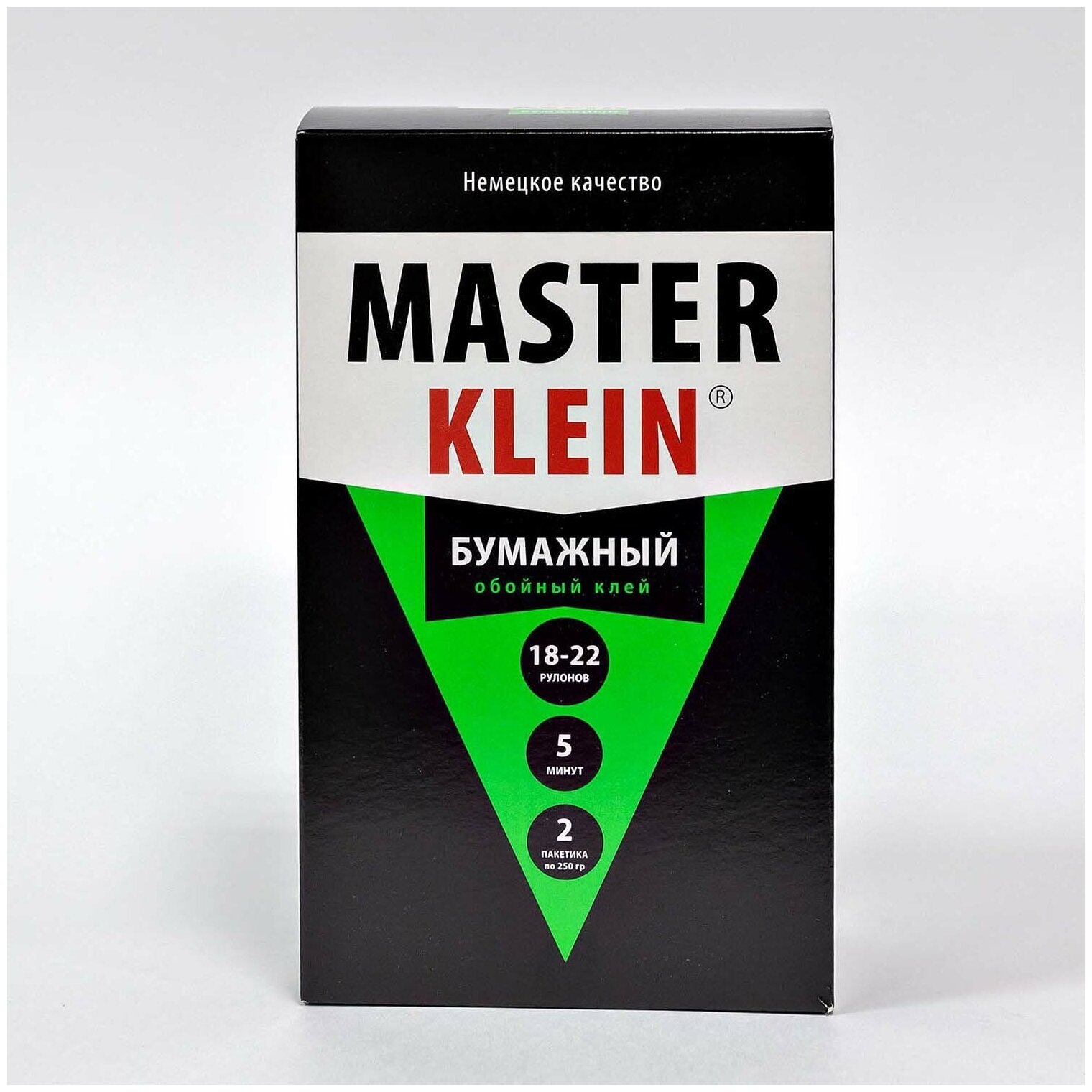 Клей обойный "Master Klein" для бумажных обоев 500гр (20-22рулонов, 160м2) жест. пачка