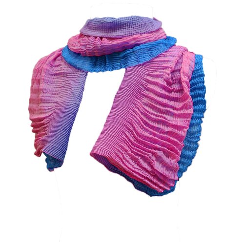 Шарф Crystel Eden,132х38 см, синий, розовый шарф crystel eden 132х38 см красный голубой