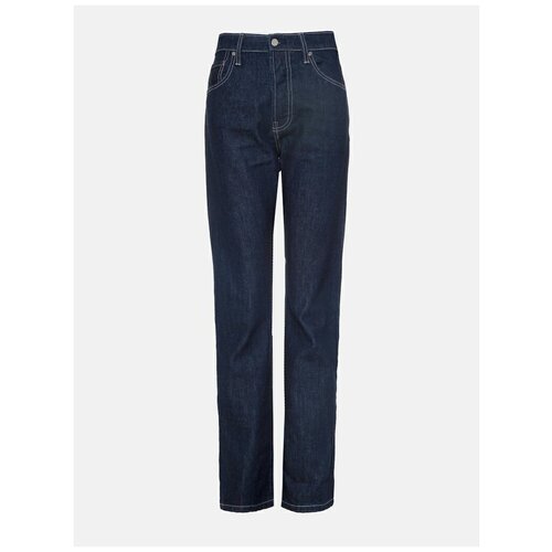 Lichi Расклешенные джинсы с прямоугольными карманами, Синий, 25