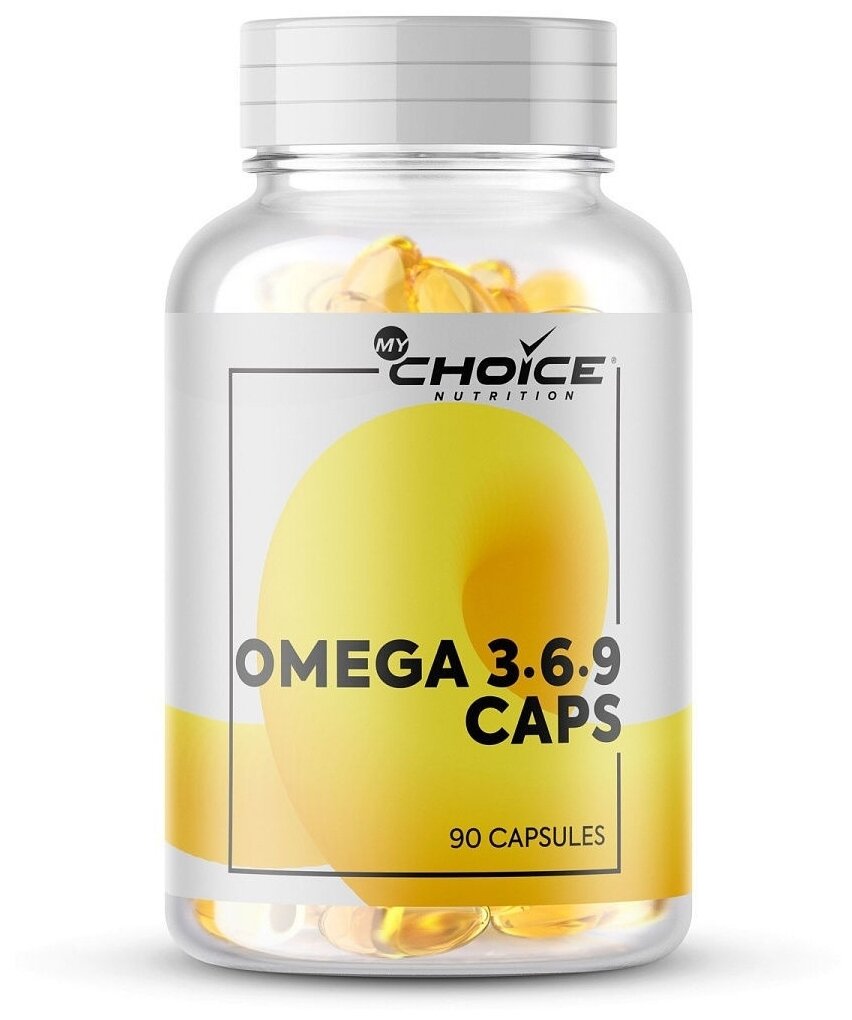 Кислоты полиненасыщенные жирные Omega 3-6-9, 90 капс Mychoice - фото №3