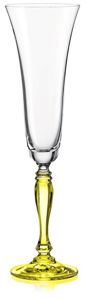Набор бокалов Bohemia Crystal Виктория для шампанского, D4646, 180 мл, 6 шт. - фотография № 1
