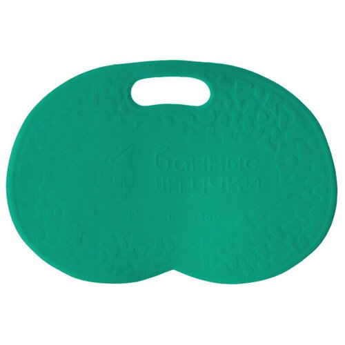 Коврик для бани и сауны Банные штучки, цвет: зеленый, 42 см х 28 см коврик банный 42 39см с надписью банные штучки в ассортименте ппэ
