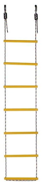 Лестница веревочная 7 перекладин (ширина 30см) (Желтый)