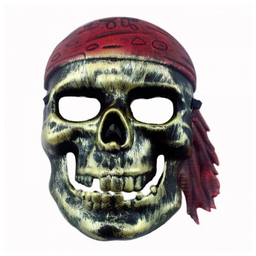 фото Маска "пират", золотой череп happy pirate