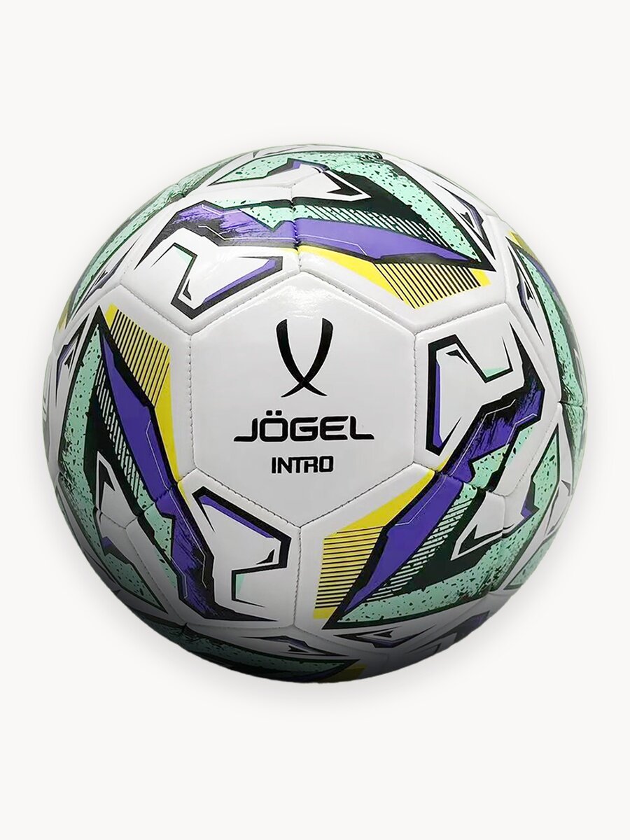 Мяч футбольный Jogel Intro любительский, размер 5, цвет белый/черный