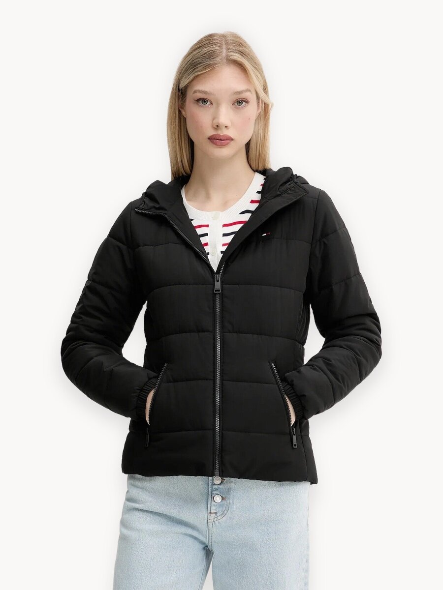 Куртка Tommy Jeans, размер XS, черный