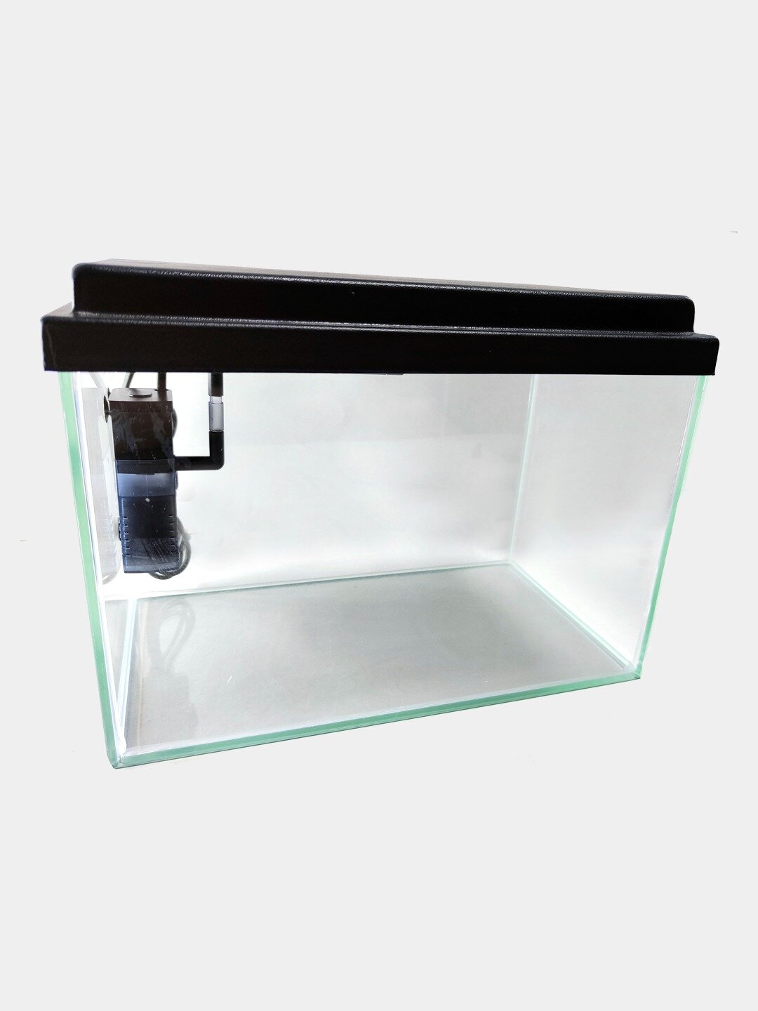аквариум 10 литров с крышкой и фильтром - фотография № 1