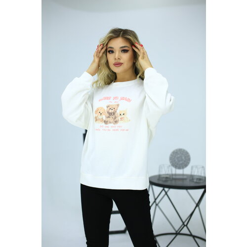 фото Толстовка, размер 42/44, белый guljan