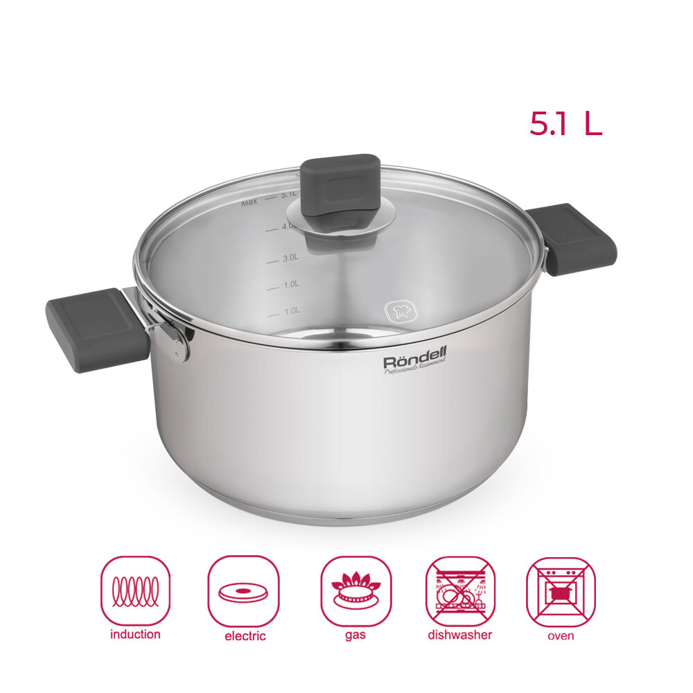 фото Кастрюля с/кр Quadro Rondell