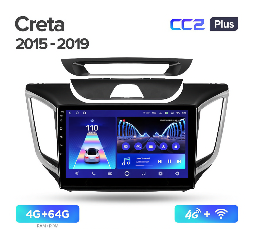 Магнитола Teyes CC2 plus 4/64 Hyundai Creta IX25 2015 - 2019