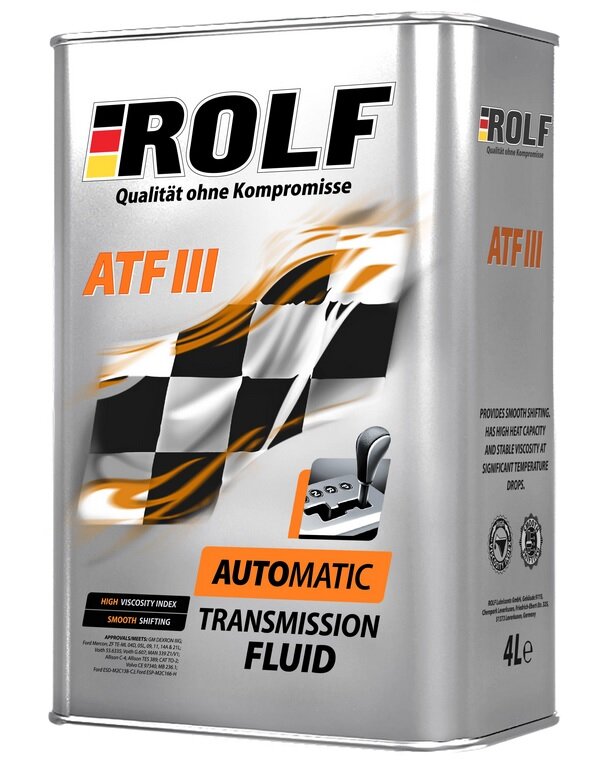 Масло трансмиссионное ROLF ATF III, 4 л