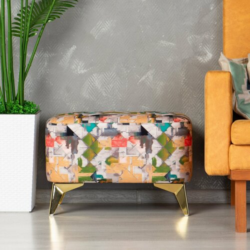 Пуфик для прихожей Монца золото