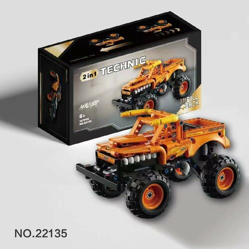 Конструктор BL «Monster Jam El Toro Loco» 2в1 монстр трак monster jam el toro loco 6061556 1 43 14 см красный черный