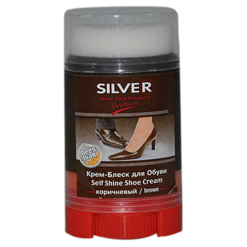 Крем-блеск для обуви Silver Premium Comfort коричневый, 50 мл - фото №7