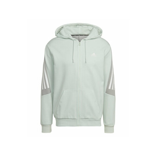 Толстовка adidas, размер L, зеленый