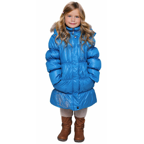 фото Куртка velfi, размер 110, бирюзовый