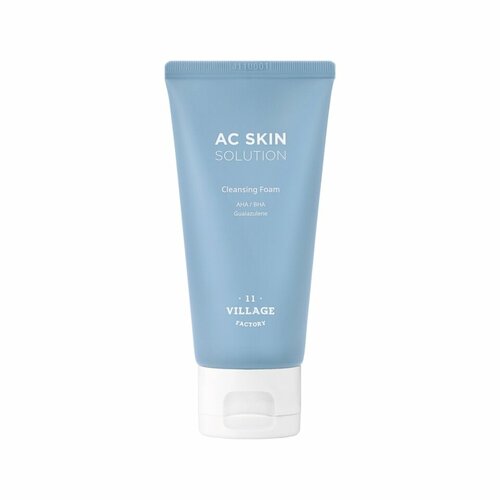 VILLAGE 11 FACTORY AC SKIN SOLUTION CLEANSING FOAM Очищающая пенка для умывания против акне 80мл 761₽