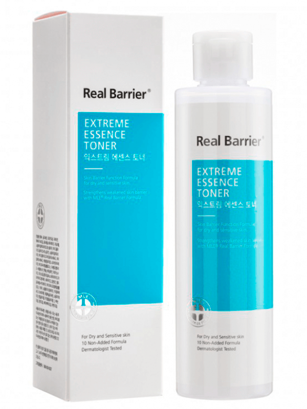 Ламеллярный восстанавливающий тонер-эссенция с керамидами Real Barrier Extreme Essence Toner 200 мл