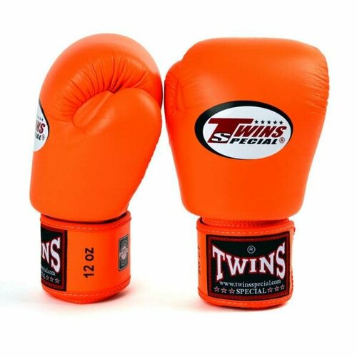 Перчатки боксерские тренировочные Twins Special BGVL-3 12 oz Orange перчатки боксерские тренировочные twins special bgvl 3 белый 12 oz