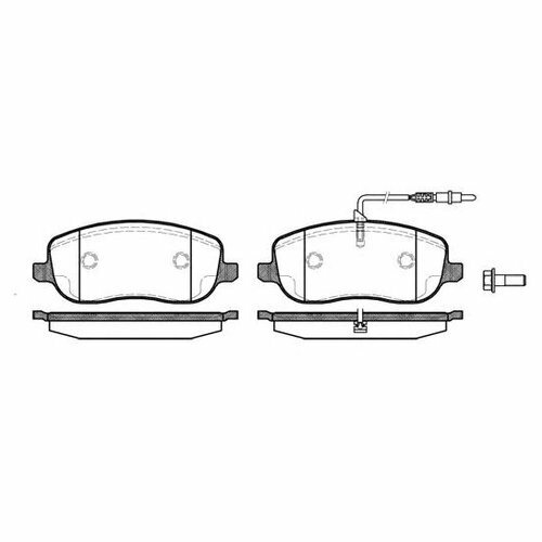 Комплект передних тормозных колодок Remsa 0879.12 для Citroen C8 (2002-н. в.), Citroen Evasion (1994-2002), Citroen Jumpy (1994-2006)