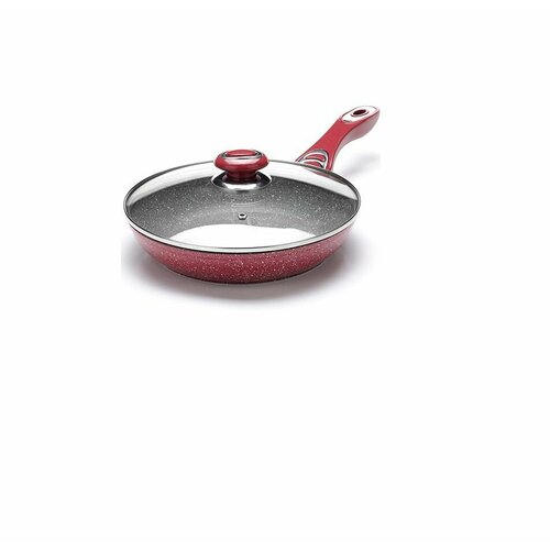 Сковорода красная с крышкой 28 см 5301₽