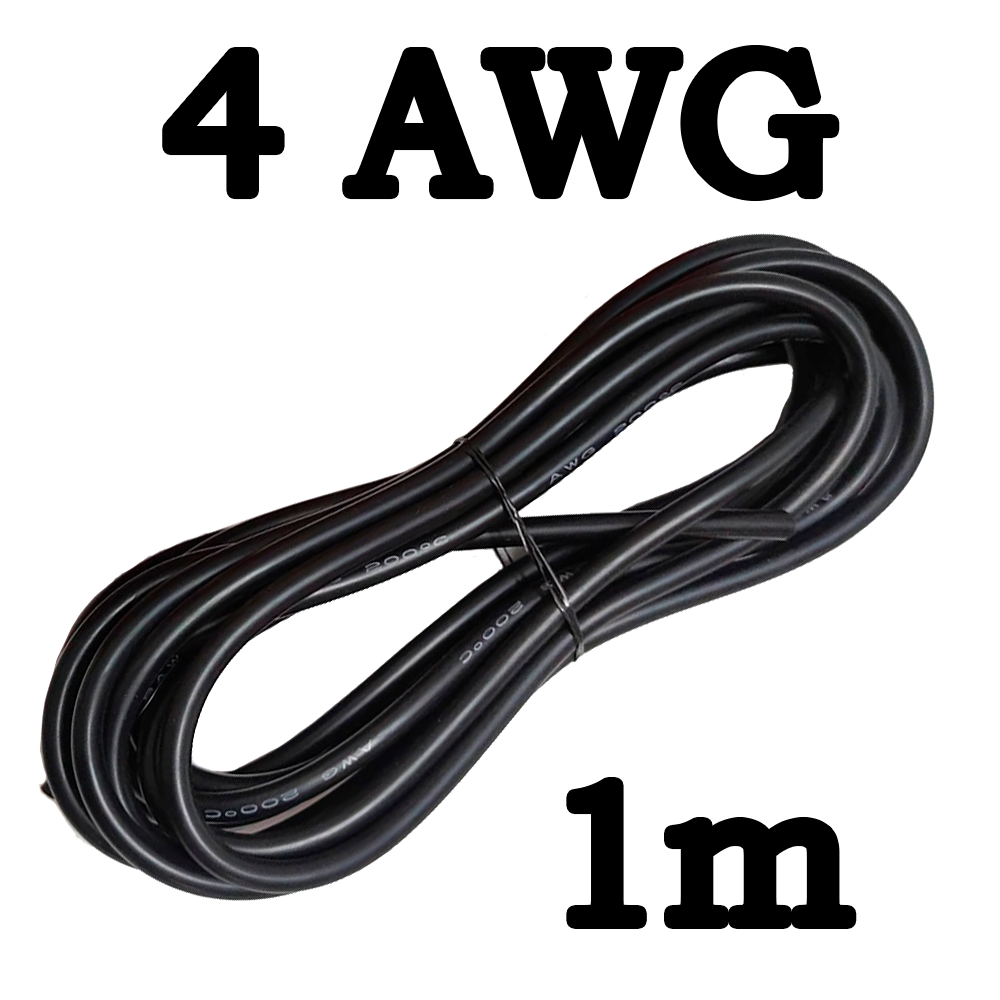 Провод медный в силиконовой оплётке 4AWG (21 кв. мм)