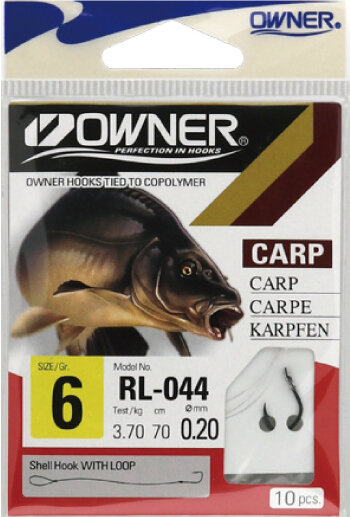 Крючок с поводком Owner RL-044 06-0.20