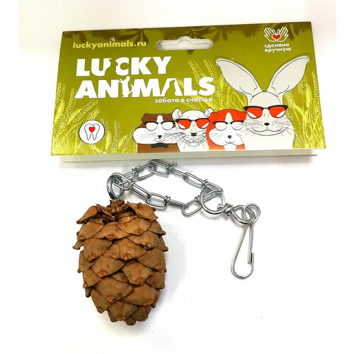 подсвечник декоративный для 1 й свечи кедровая шишка Lucky Animals шишка кедровая на подвесе полиэтилен 1 ШТ