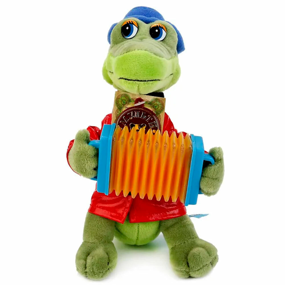 Мульти Пульти Мягкая музыкальная игрушка Крокодил Гена с аккордеоном Мульти Пульти V40652