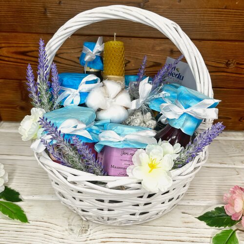 Изображение товара Подарочная корзина ZakazPodarka24 "Голубая Вуаль", подарочная, универсальный подарок
