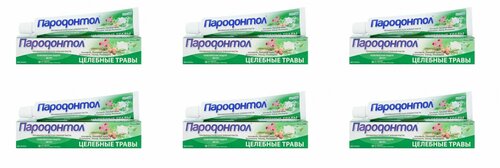 Пародонтол Зубная паста целебные травы, 63 г, 6 шт.