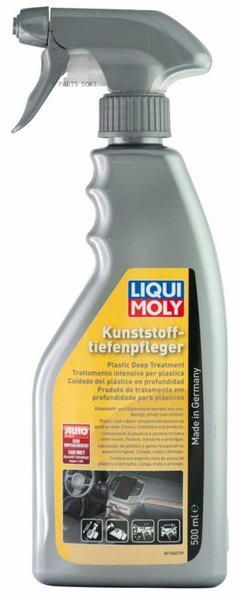 LIQUI MOLY Ср-во д/ухода за пластиком Kunststoff-Tiefen-Pfleger (0,5л)