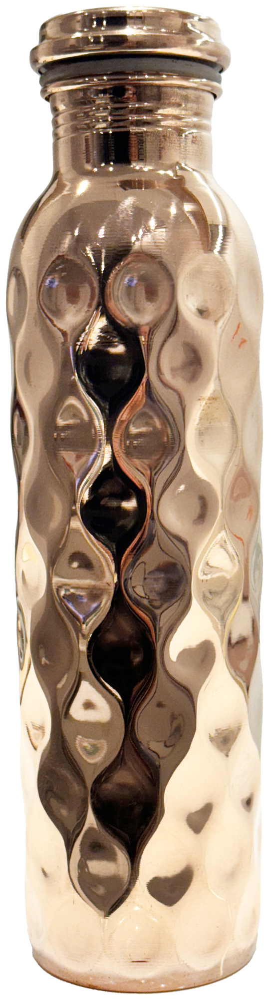 фото Медная бутылка кованая с крупным рельефом Copper bottle с герметичной винтовой пробкой Для настаивания медной воды