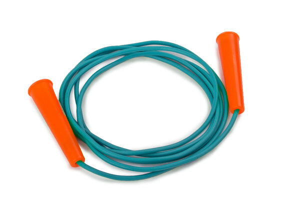 Скакалка Стром У474, ручки из пластика, диаметр 4 мм, длина 2,4 м, регулировка длины
