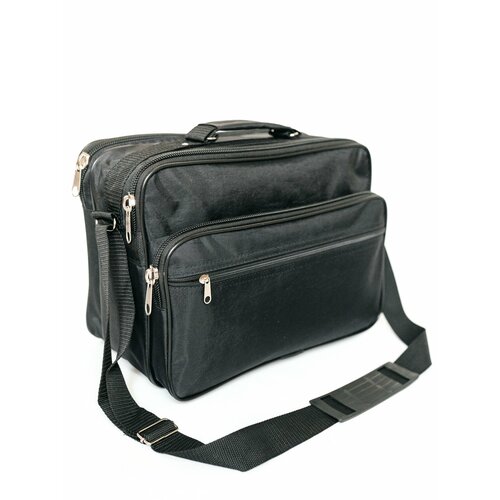 Сумка мессенджер , фактура матовая, черный