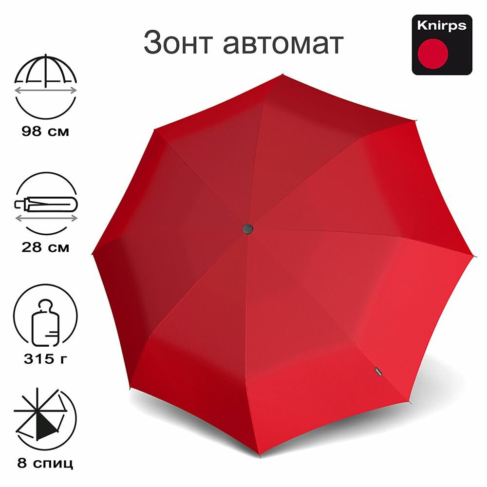 Зонт женский автомат Knirps легкий, система антиветер