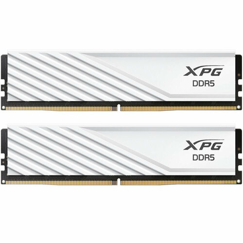 Модуль памяти DIMM 32Gb 2х16Gb DDR5 PC51200 6400MHz ADATA XPG Lancer Blade White AX5U6400C3216G-DTLABWH 14985₽