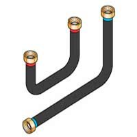 фото EA90. Соединительные трубопроводы котел - гидравлический модуль для DTG 110K/130. (подключение справа) De Dietrich